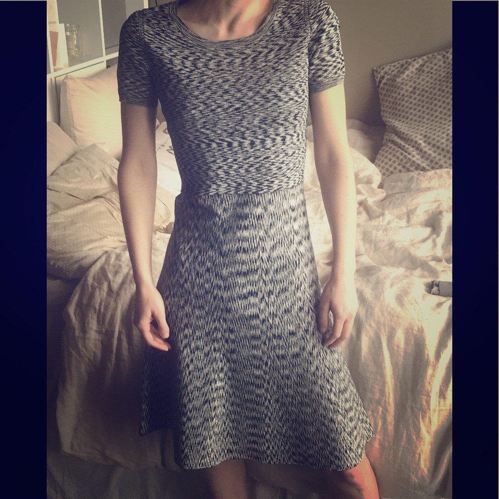 Ann Taylor black and white dress great for work!